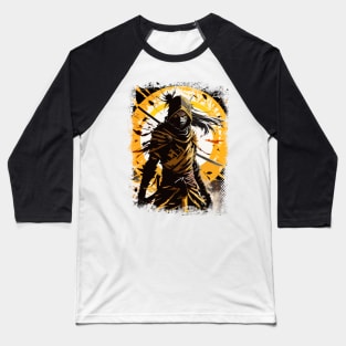 Abstract Mystical Samurai Warrior Ancient Japanese Ultimate Hero Baseball T-Shirt